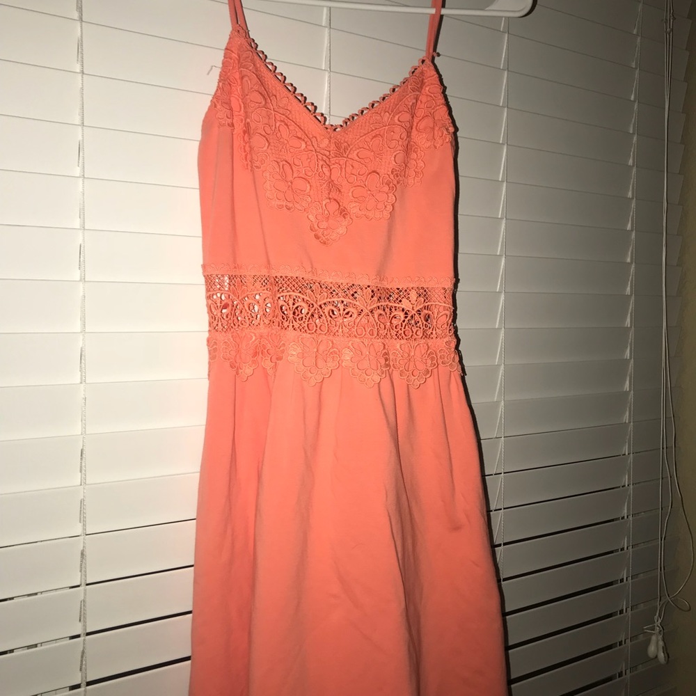 TopShop Petite Pink Lace Summer Dress
